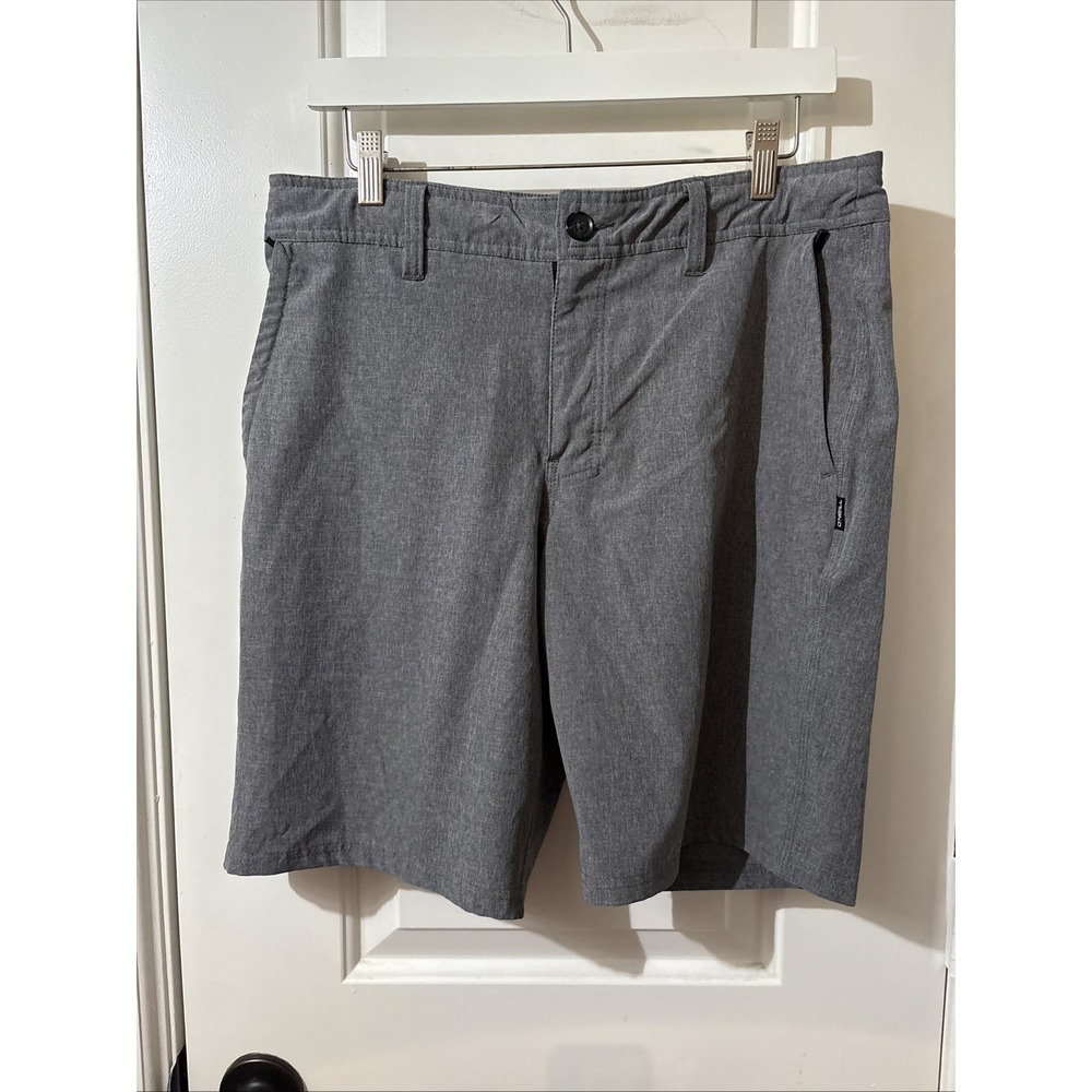 O'neill Shorts Mens 32 Gray Hybrid Hyperdry Chino Walk Casual Preppy Board Swim